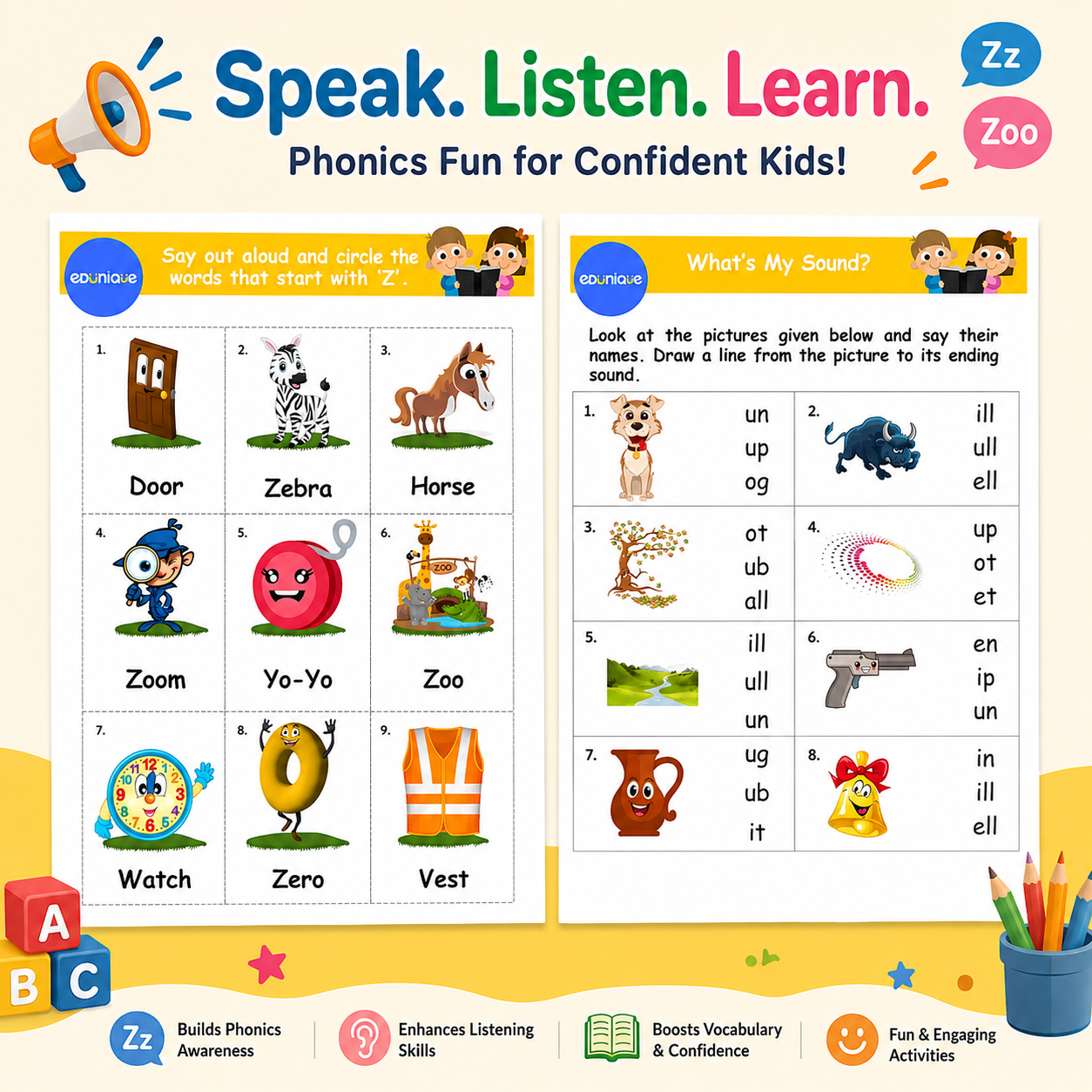 card 4 26 Phonics Book case ( 6 levels ) - Image 3